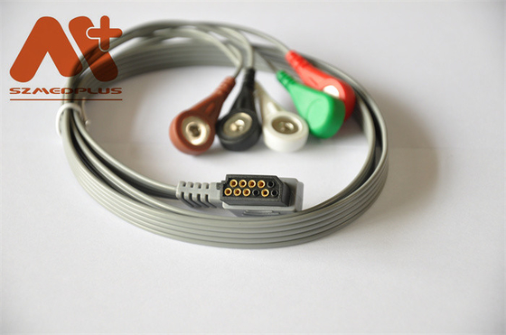 Philips Compatible ECG Holter Cable 989803157491 5 Lead Snap