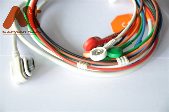 Telemetry Leadwire ECG Cable 5 Lead Snap 2008594-002 2008594-001