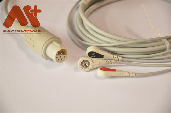 Lohmerier Patient Monitor Cables ECG Cable 3 Lead Snap For M010 M011 M211 Defi 501