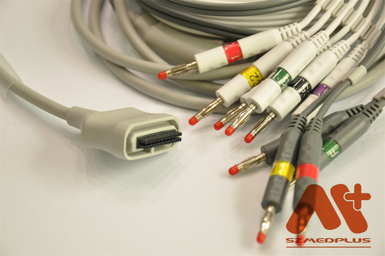 Edan SE 15-15 EKG Cable,IEC,Banana 4.0