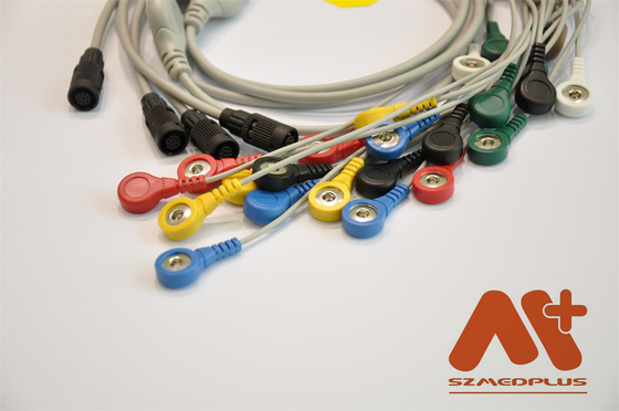 Compatible Valenta Mn-08 7 lead Holter ECG Cable