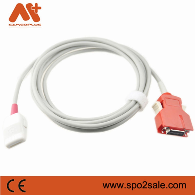 Red Spo2 Cable 2.4M 20Pin Spo2 Adapter Cable Red PC-04 (2058) PC-08 (2059) PC-12 (2060)