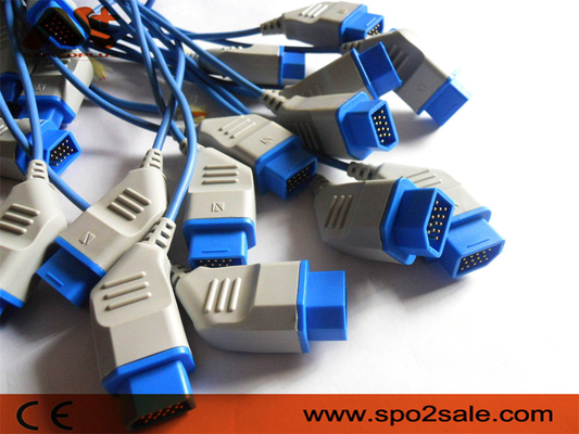 DB9 Patient Monitor Accessories Cable 14 Pin Nihon Kohden Spo2 Cable