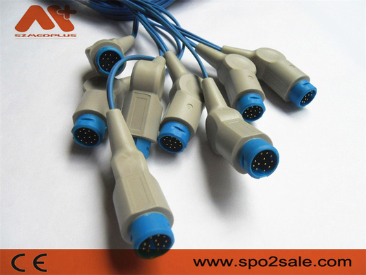8 Pin Patient Monitor Accessories Philips Spo2 Cable 12 Pin