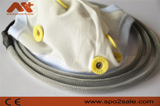 Medical Neurofeedback EEG Cable Integrated 10 Leads EEG Hat For Ear Clip Tin Electrode