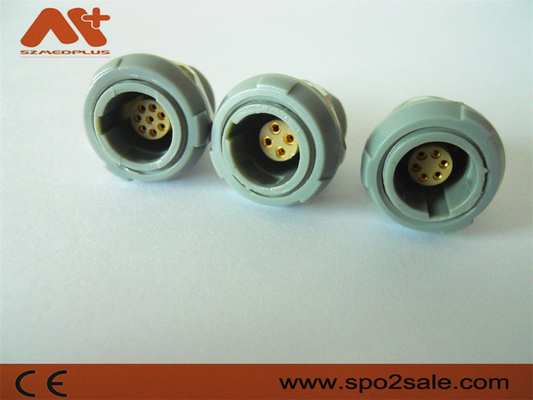 (G51M07-P06LFD0-0070)  1P pull push 6 pin single notch Plastic socket,plastic,Grey