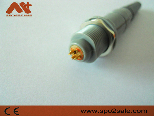1P Pull Push 6Pin Plastic Plug Grey Shell Grey Sleeve for 5.00mm Cable Medical Device Connectors