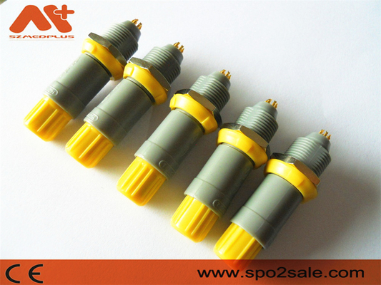 (G51MC7-P08LFD0-0040) 1P pull push 8 pin plastic socket, Grey Shell,Yellow,dual 60 key