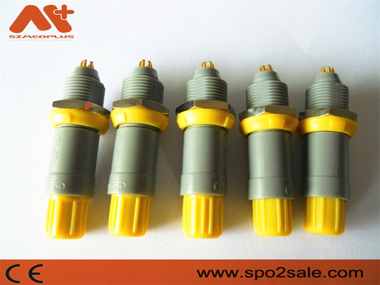 (G51MC7-P08LFD0-0040) 1P pull push 8 pin plastic socket, Grey Shell,Yellow,dual 60 key