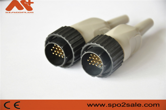 EKG connector compatible Kenz 10-lead EKG cable with 16pin black color