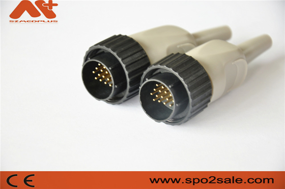 EKG connector compatible Kenz 10-lead EKG cable with 16pin black color