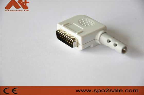 EKG connector compatible Kanz D-Sub Connector 15pin 10-lead EKG cable with Grey color