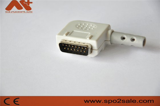 EKG connector compatible Kanz D-Sub Connector 15pin 10-lead EKG cable with Grey color
