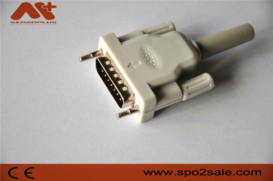 EKG connector compatible Bionet/Edan/Schiller 15pin 10-lead EKG cable with Grey color