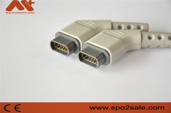 16pin ECG connector compatible Draeger multi-site ECG cable with gray color