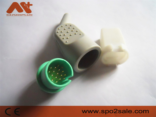 ECG/EKG connector compatible Spacelabs ECG/EKG cable with 17pin green color