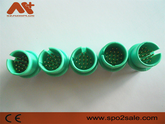 ECG/EKG connector compatible Spacelabs ECG/EKG cable with 17pin green color