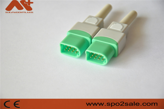 ECG connector 12Pin for Datascope patient monitor medical accessory with green color