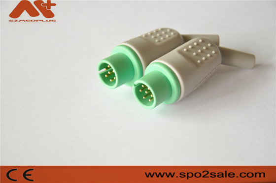 Medical connector compatible for Bionet ECG connector with 7pin Green color