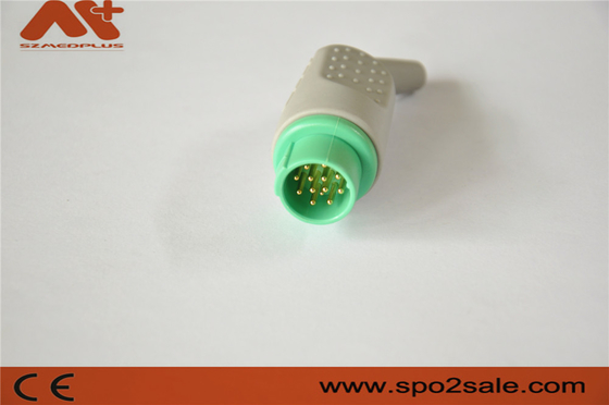 13 Pin ECG Connector for Mennen Monitor Medical Accessory with Green Color