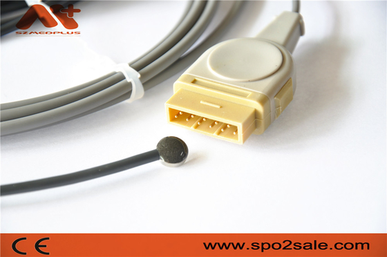 GE Marquette Medical Temperature Sensor Adult Skin Probe For Dash 4000 Monitor