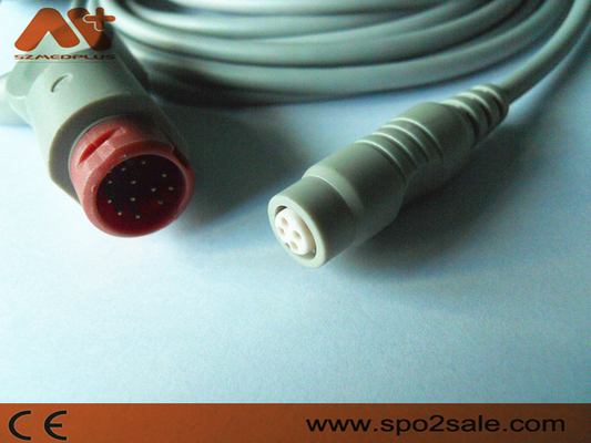 3.5M Philips To B.Braun IBP Cable - M1634A Grey HP 12 Pin