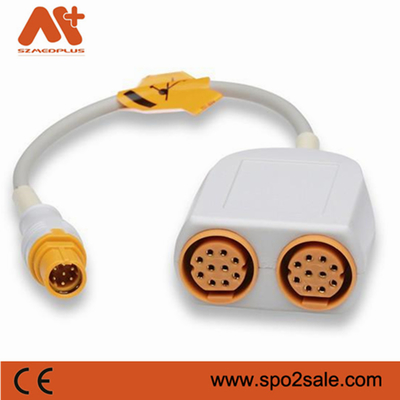 Draeger Compatible IBP Adapter Cable 7Pin To Dual 10Pin