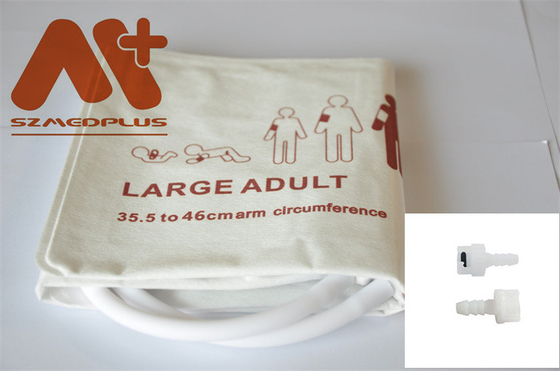 Disposable NIBP Cuff - 2455 large adult dual tube 35.5 - 46 cm