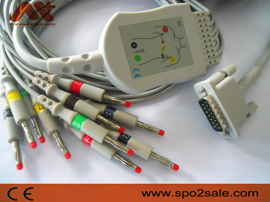 TPU Philips ECG Cable For M2461A, M3702C, 989803107711, 989803175901