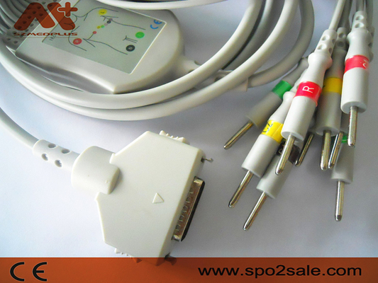 Fukuda Denshi Ecg Cords CP-104L Patient Monitor Cable Din 3.0