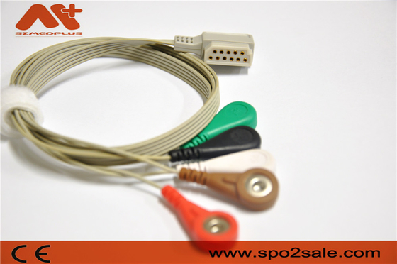 11 Pin Telemetry 5 Lead ECG Cable Philips M4725A Used Holter Recorder