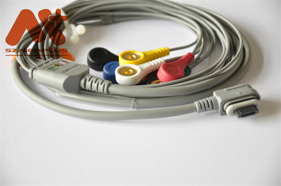 GE Healthcare Telemetry Holter Cable ECG 2008594-002  7 Lead Snap