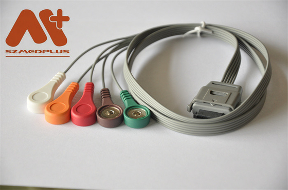 Biomedical Instruments Holter Cable BI ECG Cable 5 Lead Snap C07-12-12