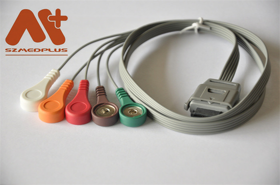 Biomedical Instruments Holter Cable BI ECG Cable 5 Lead Snap C07-12-12