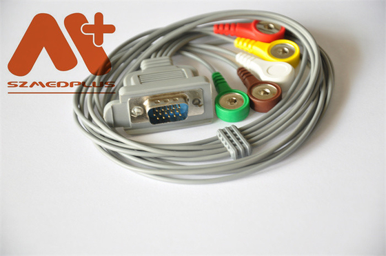 DMS DMS300-3A 5 Lead Holter Cable DMS 20200084 15 Pin