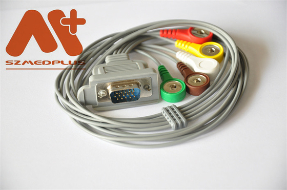 DMS DMS300-3A 5 Lead Holter Cable DMS 20200084 15 Pin