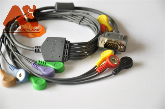 CE Holter Recorder DMS 300-3A  AHA ECG Cable 10 Lead Snap Plug