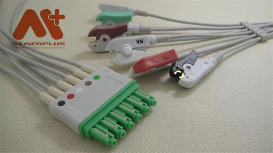 Draeger Compatible 6 lead clip ECG Leadwire - MS16547