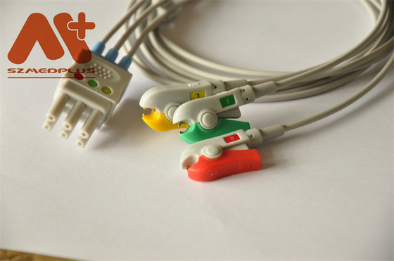 Spacelabs Compatible 3 lead clip ECG Leadwire - 700-0006-01