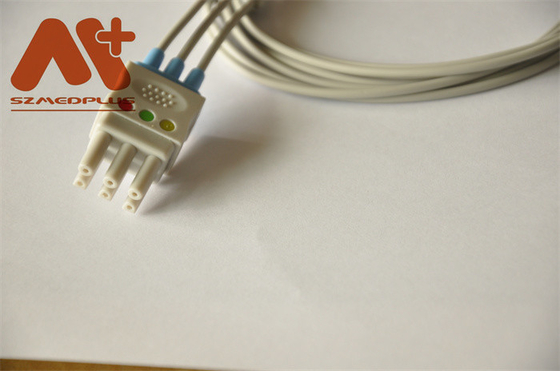 Spacelabs Compatible 3 lead clip ECG Leadwire - 700-0006-01