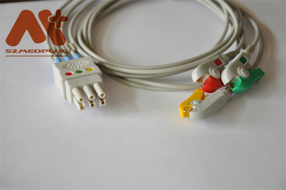 Datex Ohmeda Compatible 3 lead clip ECG Leadwire - 545315