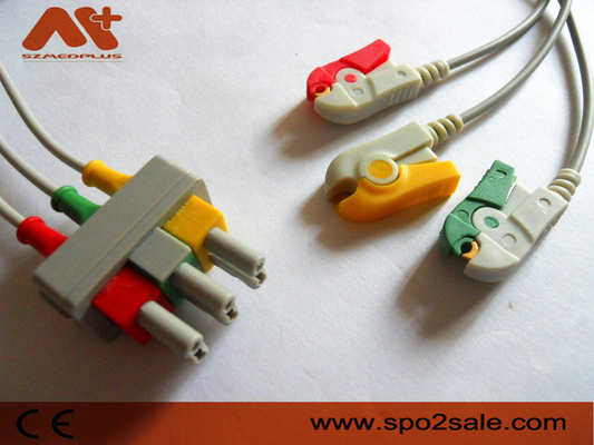Philips Compatible 3 Lead Clip ECG Leadwire - M1613A