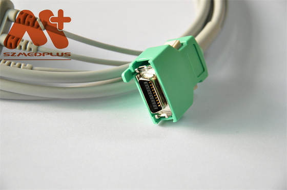 Nihon Kohden Compatible 3 Lead Clip Direct-Connect ECG Cable For OPV -1500