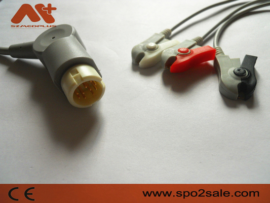 Philips Compatible 3 Lead Clip Direct-Connect ECG Cable - M1970A