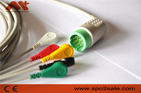 Stryker > MEDTRONI > Physio Control Compatible 5 Lead Snap Direct-Connect ECG Cable - 11110-000066