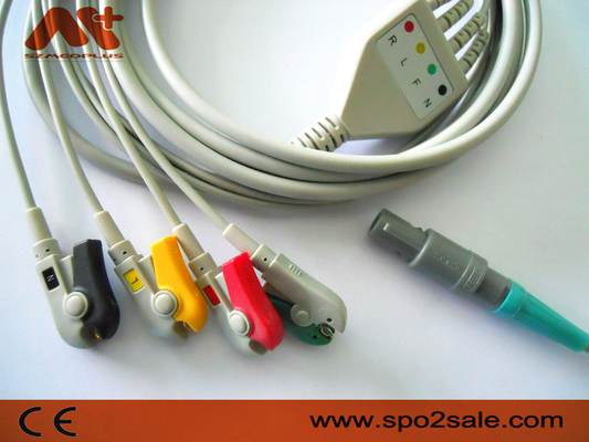 Petas 165R, 260R, 300, K-250, KMA160R Compatible Direct-Connect ECG Cable