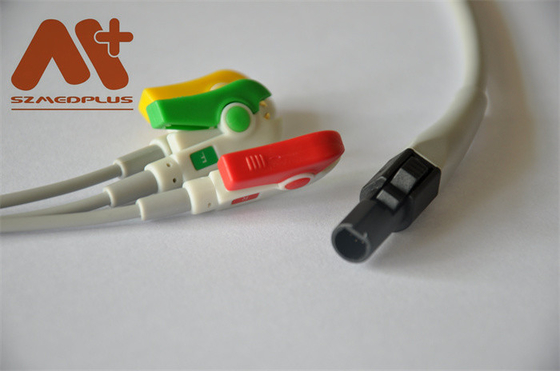 Welch Allyn Propaq LT 3 lead Clip Compatible Direct-Connect ECG Cable