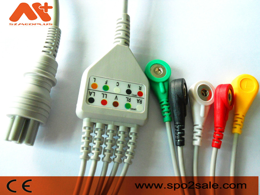Colin BP-88S BP-S510 M9500 Patient Monitor Cables  Ecg 6 Pin Cable