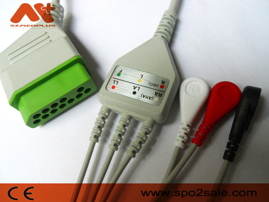 3 Lead ECG Cable Nihon Kohden Direct Connect