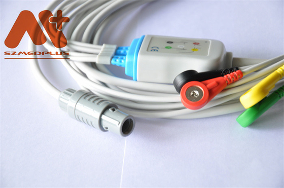 Primedic DM 10, DM 30 Compatible 4 Lead Snap Direct-Connect ECG Cable